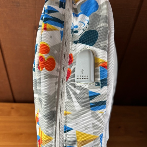 Disney Parks Disneyworld Gray and Multicolor Mickey Mouse and Castle Backpack - Picture 8 of 11